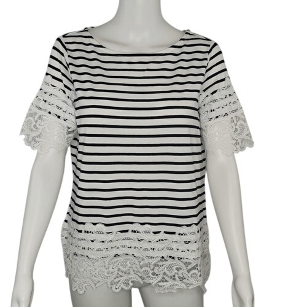 Tommy Hilfiger Lace Trim Top‎
